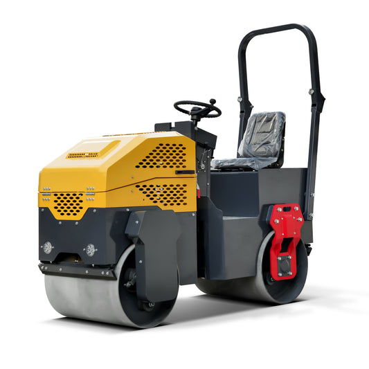 MS1000 Rato Engine 1.0 ton Fully Hydraulic Road Roller, Hydraulic Vibrating, Double Steel Wheel