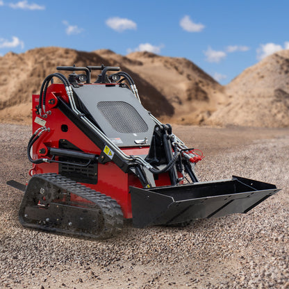 MS380T 22 HP, 890 Kg Mini Stand On Skid Steer Track Loader