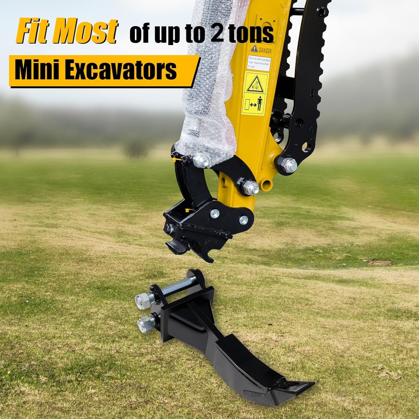 MMS Mechanical Quick Hitch Attachment for Mini Excavator Digger