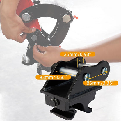 MMS Mechanical Quick Hitch Attachment for Mini Excavator Digger